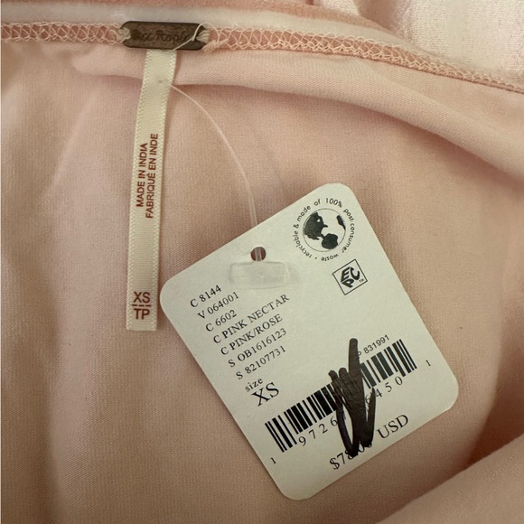 Light Pink Onda Strapless Midi Dress XS - Picture 6 of 6